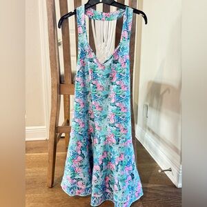Colorful Nautical Stretchy Swim Dress